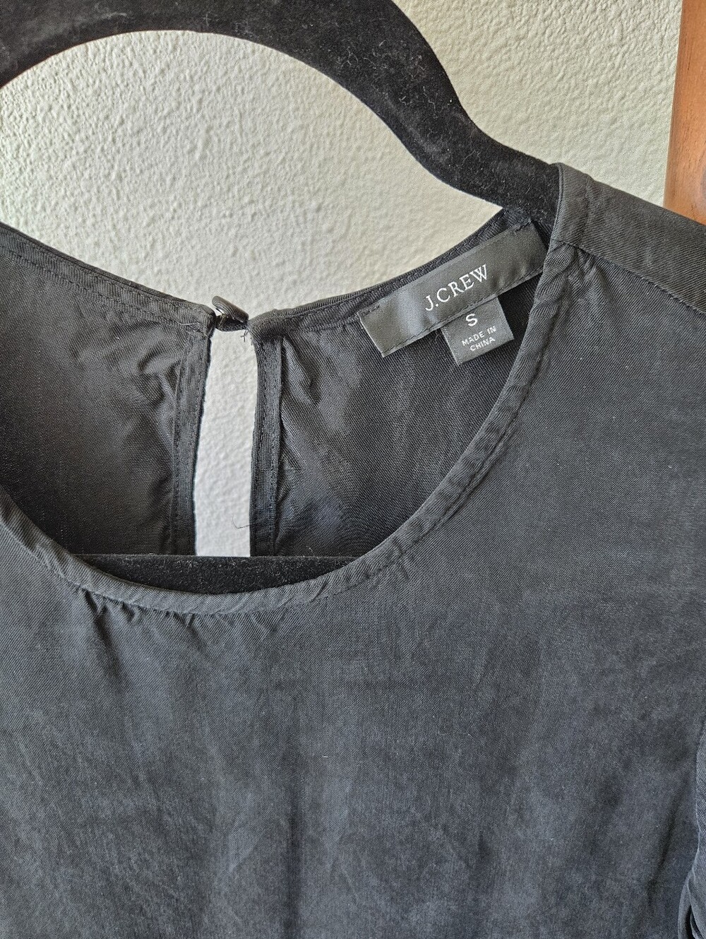 J. Crew Cupro T-shirt Black dress - Picture 6 of 14